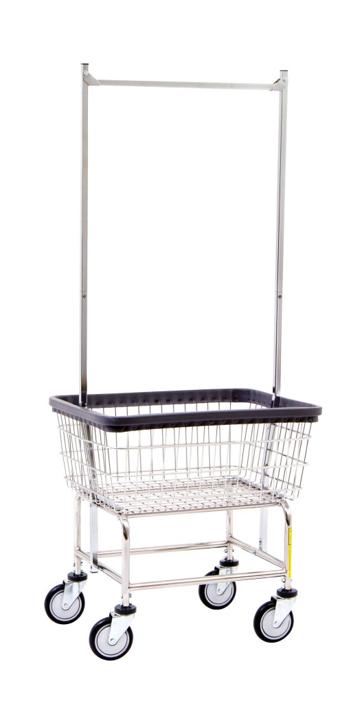 R&B Wire® Freight Saver 100E58 Wire Cart with Double Pole Rack