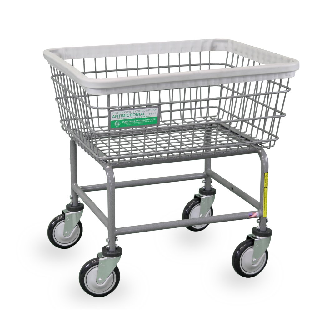 R&B Wire® Antimicrobial Wire Laundry Cart